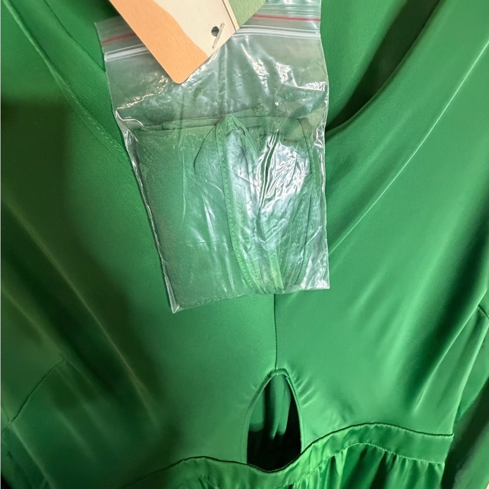 Elegant Green Women's Dress by BTFBM NWT SIZE XL - Picture 6 of 8